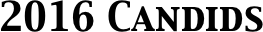 2016 Candids